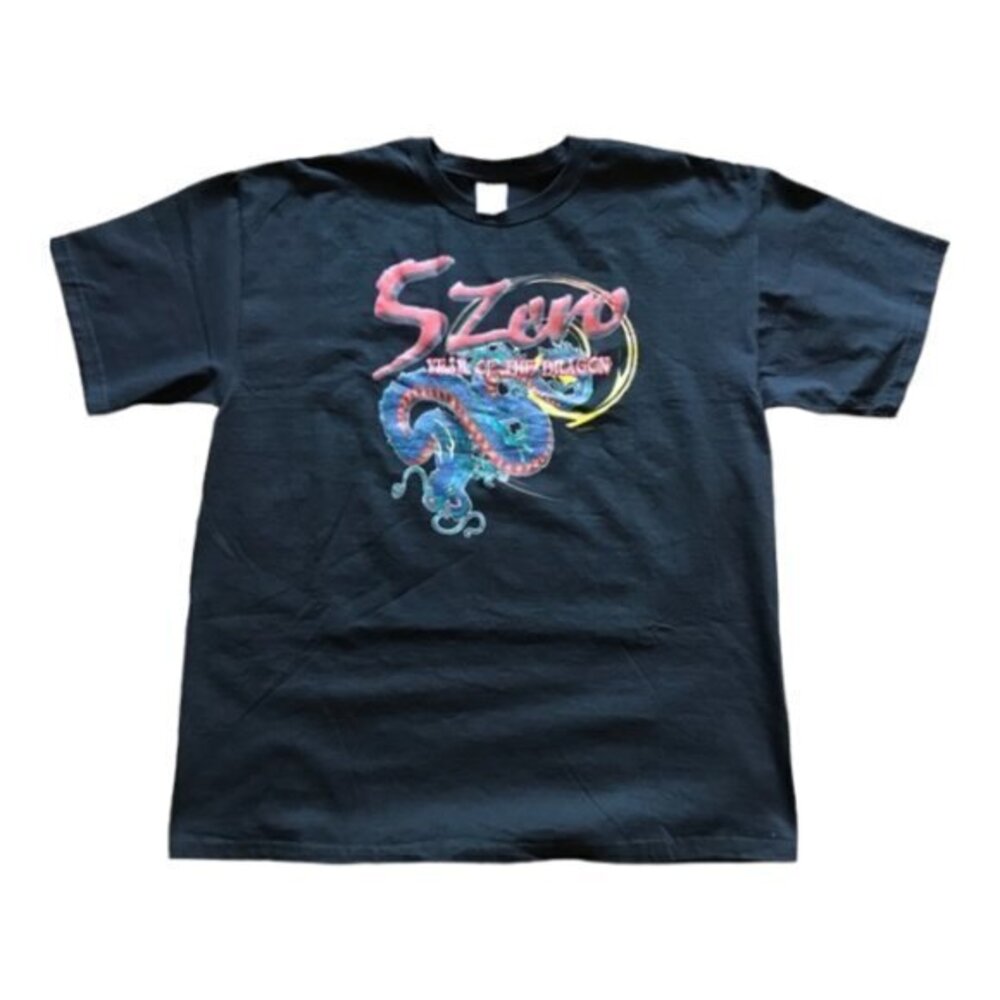 2024 Year Of The Dragon Graphic Print Crewneck Black Shirt Size Large EUC #6421